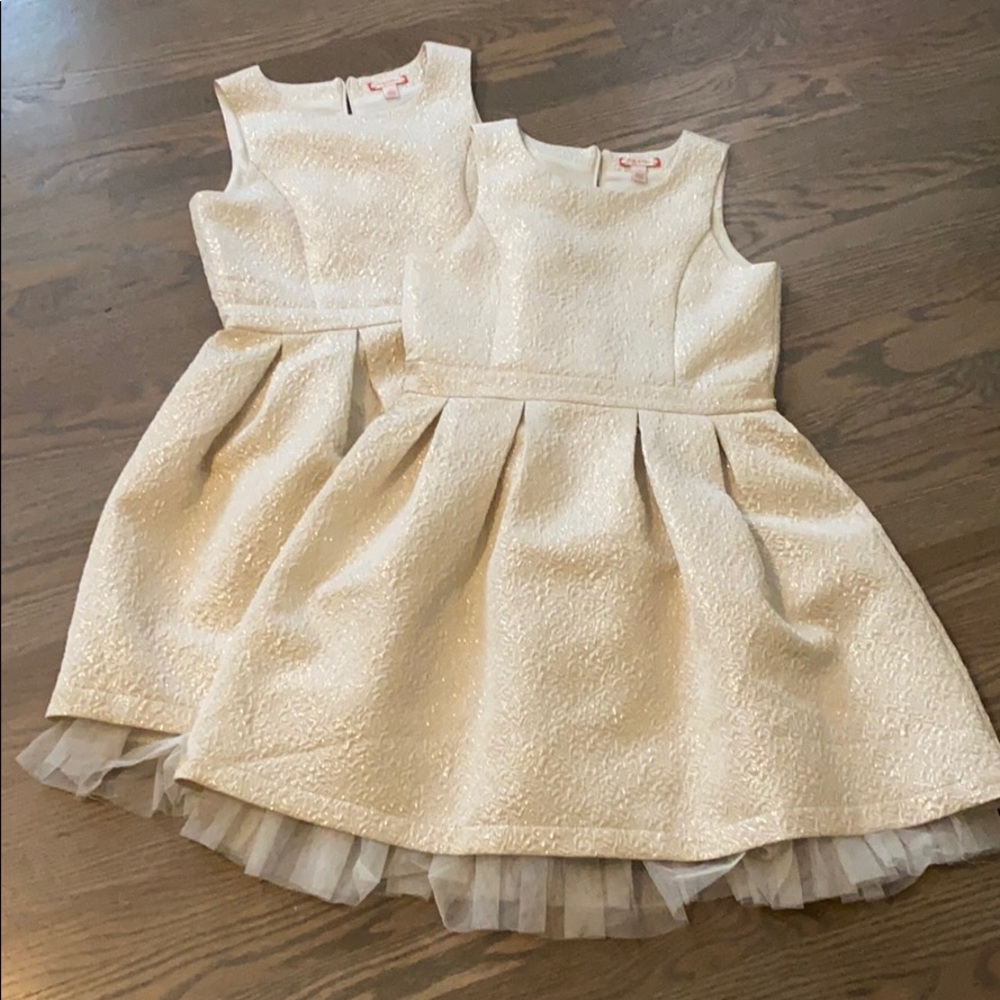 Gold Ruby and Bloom girls dresses